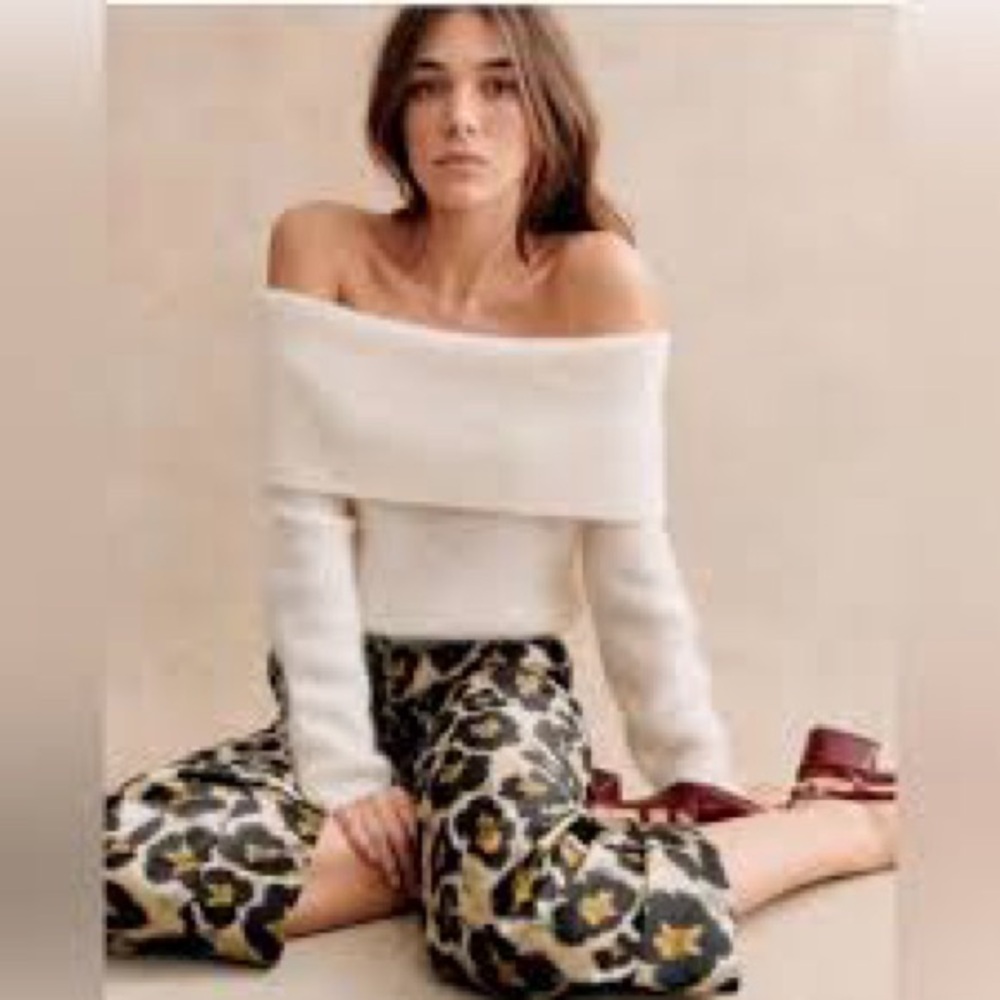 Sézane aurore Off-Shoulder Jumper